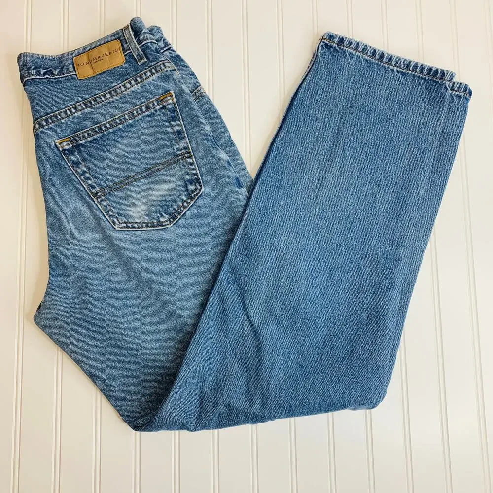 Vintage Y2k Sonoma Rigid Denim Jeans Sz 34 x 34